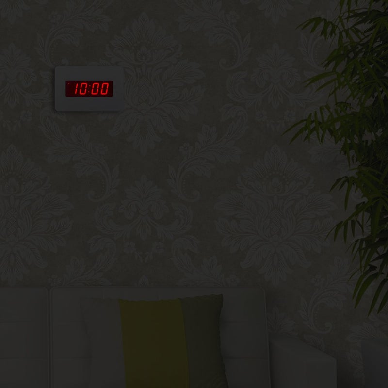 Timegyro Digital Wall Clock Battery Operated with LED Display, Wall Clock with Backlight, Table-top, Alarm, Brightness Adjustable,12/24Hr - Image 4